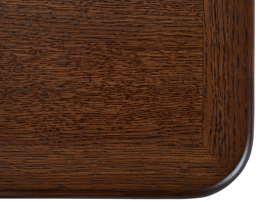 Table basse rectangulaire en chêne teinte marron foncé 100x50 cm 100x50 cm