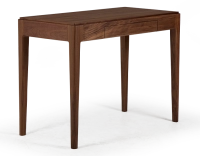 Bureau design en noyer teinte naturelle L100 cm
