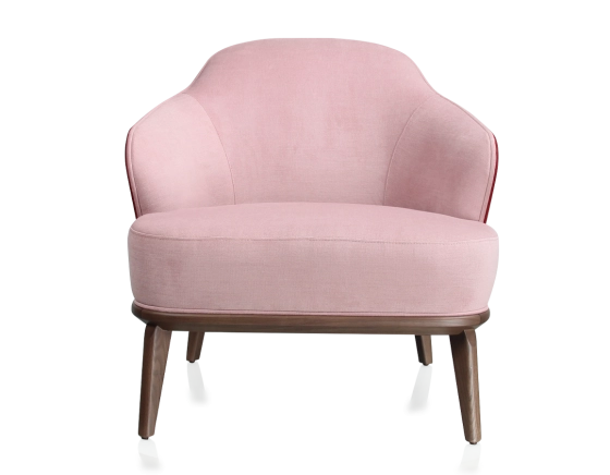 Designer armchair old pink and burgundy fabric 210x90 cm