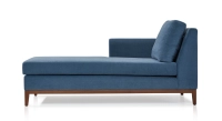 Méridienne gauche tissu bleu jean