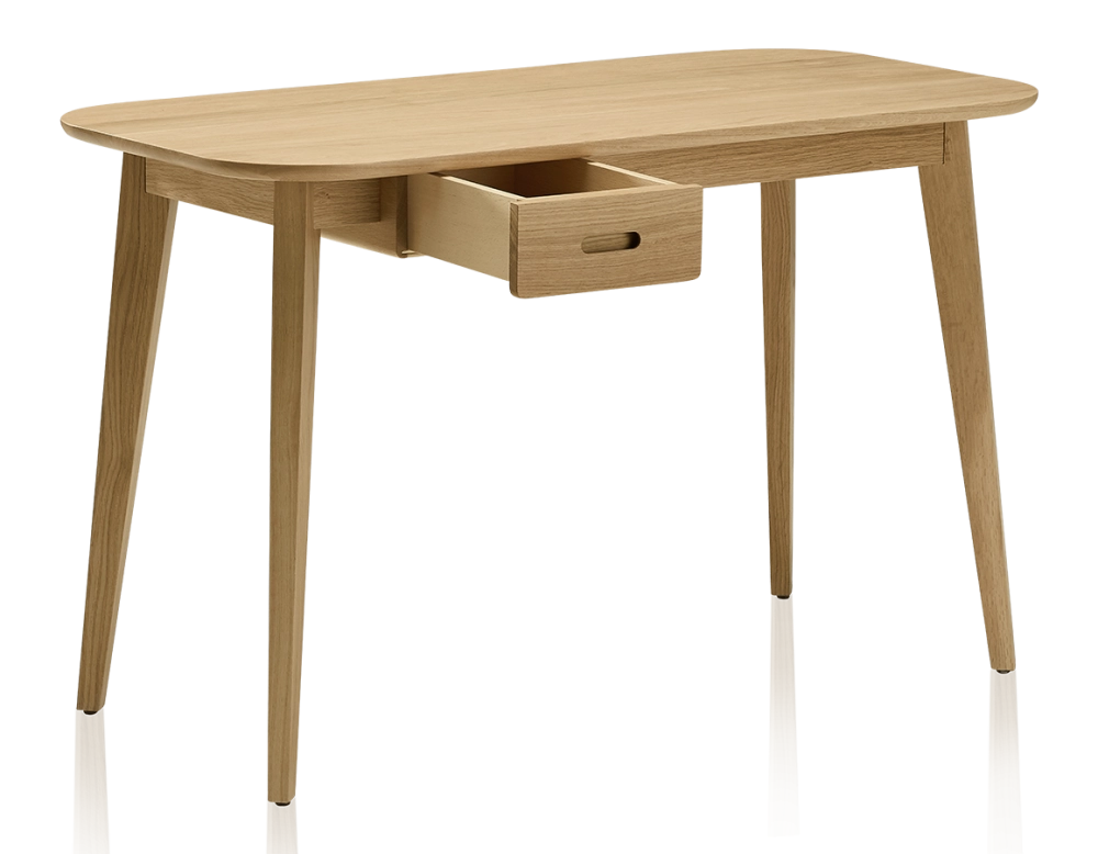Bureau scandinave en chêne teinte naturelle L150 cm