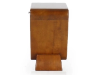 Table de chevet art déco bois teinte merisier