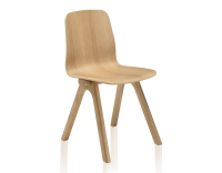Chaise design en chêne teinte de bois naturelle