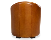 Fauteuil club cuir cognac