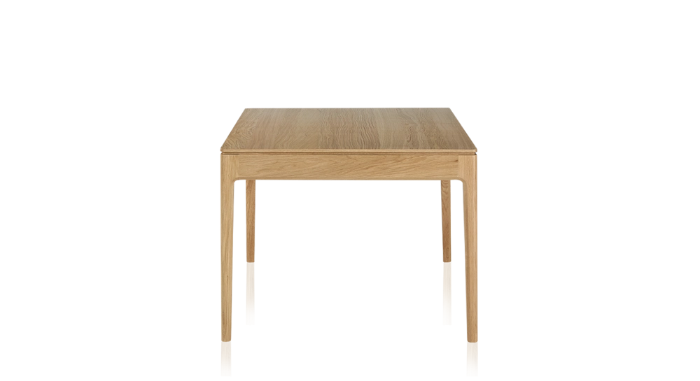 Mesa de comedor para 6 personas de roble tinte natural tablero de madera 140x90 cm