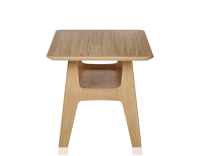 Table basse rectangulaire en chêne teinte naturelle 100x50 cm 100x50 cm
