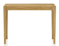 Consola fija de roble sin cajón teinte naturelle 100x40 cm