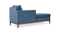 Méridienne gauche tissu bleu jean