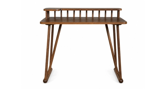 Bureau design en noyer l80 cm