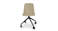 Chaise de bureau à roulettes assise tissu kaki clair