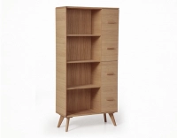 Bibliothèque en chêne bois teinte naturelle