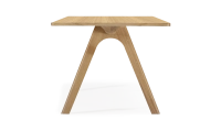 Table salle à manger 8 personnes en chêne teinte naturelle plateau bois 180x100 cm