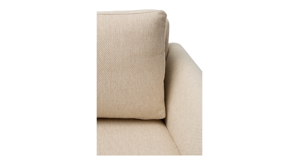 Canapé design 3 places tissu chiné beige