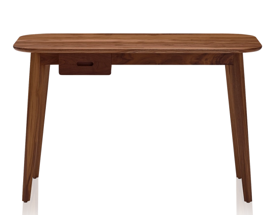 Bureau scandinave en noyer teinte naturelle L120 cm