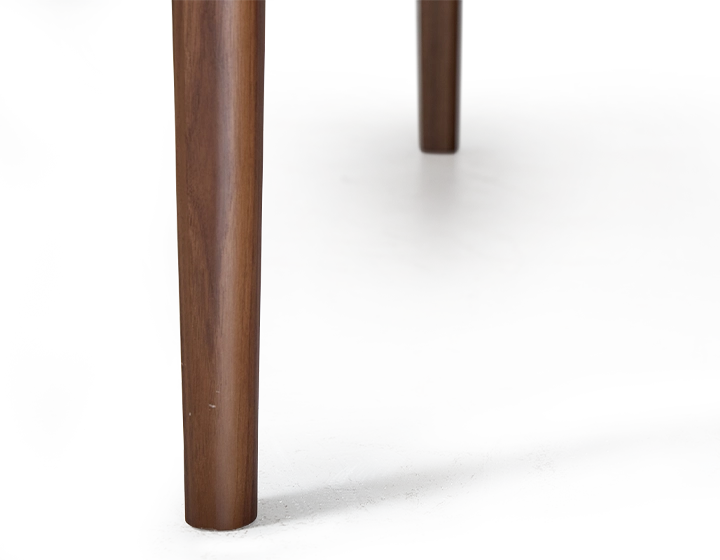 Bureau design en noyer teinte naturelle L100 cm