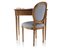 Bureau ancien style Louis XVI plateau bois L80 cm