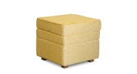 Pouf tissu pixel jaune
