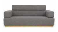 Canapé design tissu chiné brun