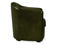Fauteuil club cuir vert olive