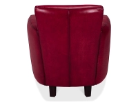 Leather club armchair burgundy
