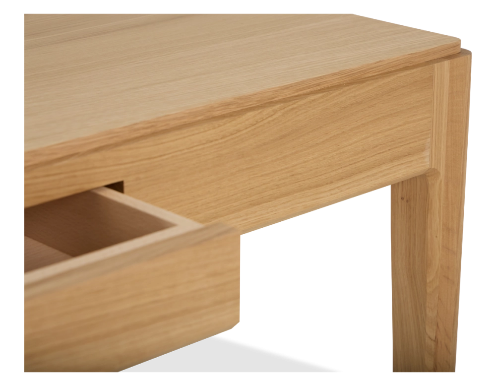 Bureau design en chêne teinte naturelle L80 cm