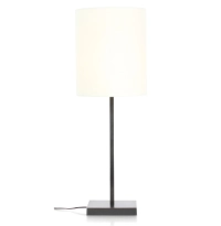 Lampe salon grande noire abat jour ivoire