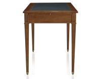 Bureau ancien style directoire plateau cuir vert L130 cm