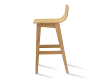Tabouret de bar en chêne H60 cm bois teinte naturelle