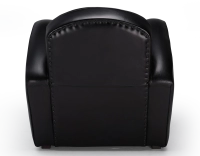 Fauteuil club cuir noir