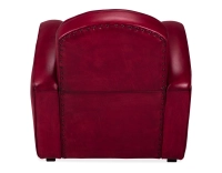 Leather club armchair burgundy