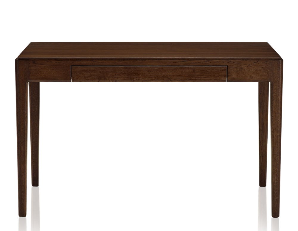 Bureau design en chêne teinte marron foncé L120 cm