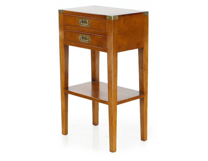 Table de chevet marine bois teinte merisier