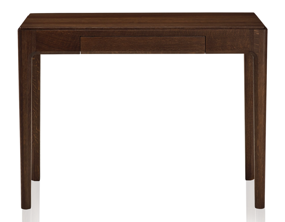 Bureau design en chêne teinte marron foncé L100 cm