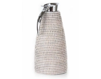 Thermos en rotin blanc 1.3 litre