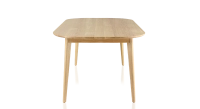Table salle à manger 8 personnes en chêne teinte naturelle 180x100 cm