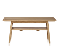 Table basse rectangulaire en chêne teinte naturelle 100x50 cm 100x50 cm