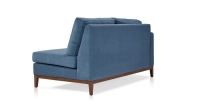 Module gauche 2,5 places tissu bleu jean