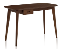 Bureau scandinave en chêne teinte marron foncé L150 cm