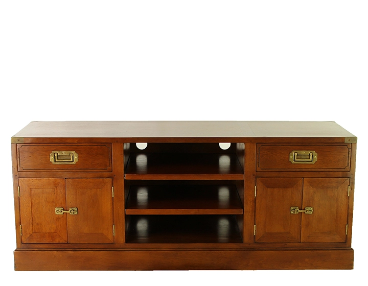 Meuble TV marine bois teinte merisier