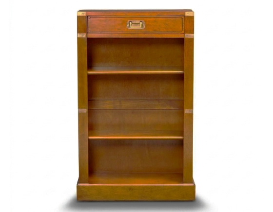 Etagère marine petit modèle bois teinte merisier L60xH100 cm