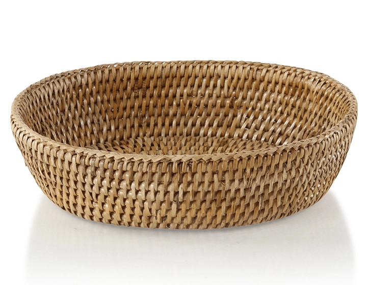 Corbeille a pain ovale en rotin naturel petit modèle