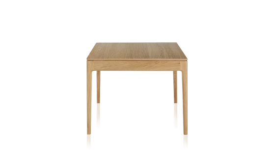 Mesa de comedor para 8 personas de roble tinte natural tablero de madera 180x100 cm