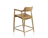 Tabouret de bar H60 cm bois teinte naturelle
