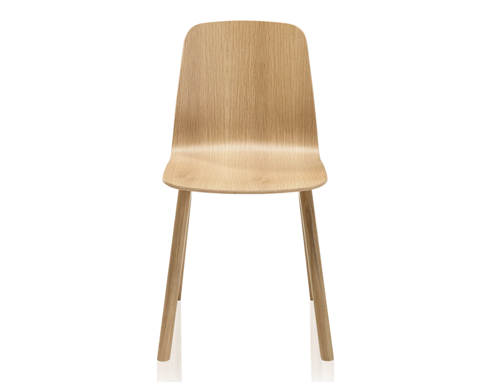 Chaise design en chêne teinte de bois naturelle