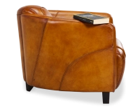 Fauteuil club cuir cognac