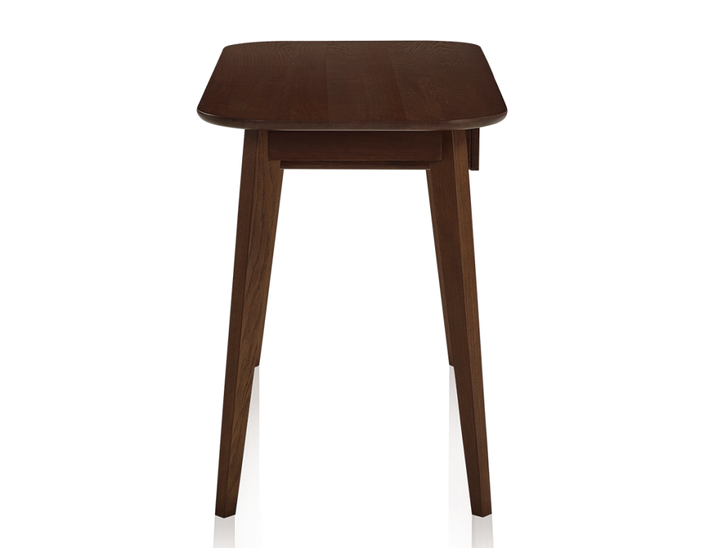 Bureau scandinave en chêne teinte marron foncé L120 cm