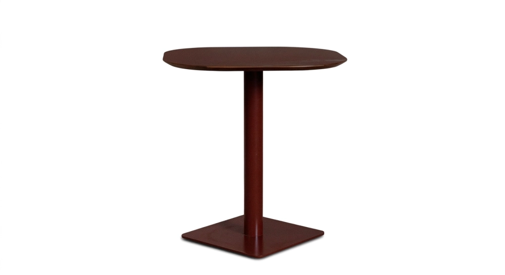 Table bistrot alèses en noyer plateau fenix bordeaux