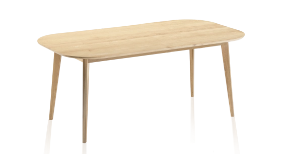 Table extensible en chêne 8 à 12 personnes avec plateau et allonges bois teinte naturelle 180x100 cm