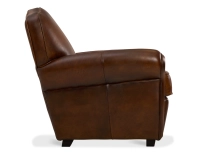 Fauteuil club cuir marron vintage