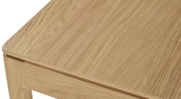 8 person oak dining table natural tint wooden top 180x100 cm